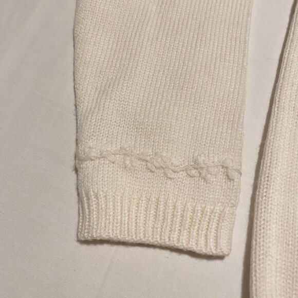 Vintage Karen Scott Cable Knit Sweater Womens Large Made in Hong Kong - Picture 14 of 16